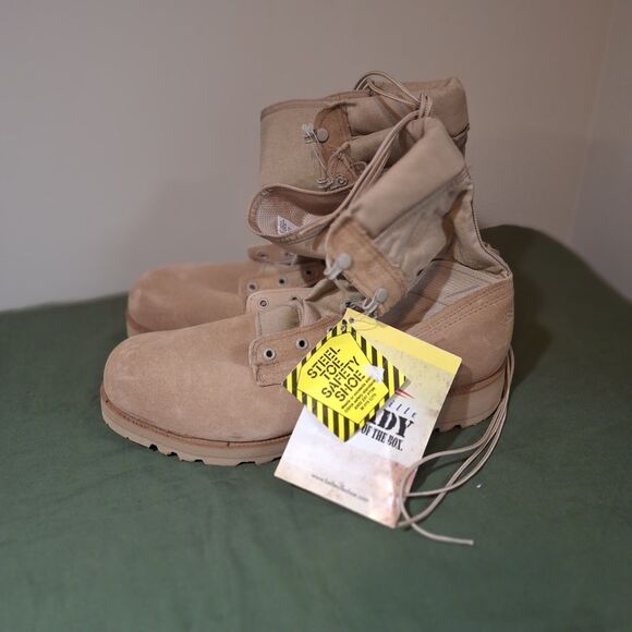 Belleville Other - Belleville 220 DES ST Hot Weather Tan Boots Mens 12 R STEEL TOE Combat NWT
